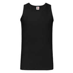 Fruit of the Loom Unisex Adult Valueweight Athletic Tank Top - S, Black