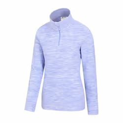 Mountain Warehouse Womens/Ladies Snowdon Melange Fleece Top - 8 UK, Lilac