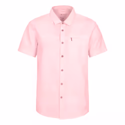 Mountain Warehouse Mens Coconut Slub Short-Sleeved Shirt - L, Light Pink