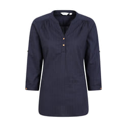 Mountain Warehouse Womens/Ladies Petra Relaxed Fit 3/4 Sleeve Shirt - 8 UK, Navy