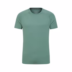 Mountain Warehouse Mens Agra Melange T-Shirt - XXS, Khaki Green