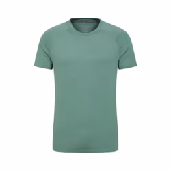Mountain Warehouse Mens Agra Melange T-Shirt - 4XL, Khaki Green