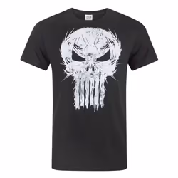 Marvel Mens The Punisher Logo T-Shirt - M, Black