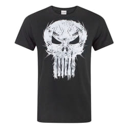Marvel Mens The Punisher Logo T-Shirt - S, Black