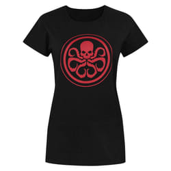 Marvel Womens/Ladies Hydra Logo T-Shirt - XL, Black