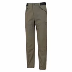 Mountain Warehouse Mens Jungle Trekking Trousers - 30R, Khaki Green