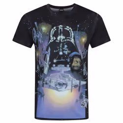 Star Wars Mens Empire Strikes Back Sublimation T-Shirt - S, Multicoloured