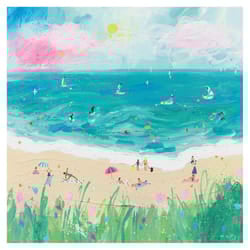 Mary Donald The Best Day Canvas Print - 30cm x 30cm, Blue/Green/Pink