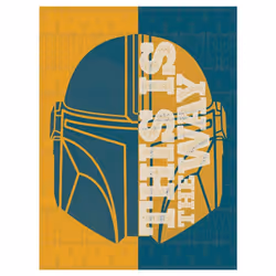 Star Wars Mandalorian Half Quote Canvas Print