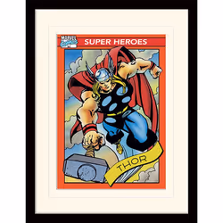 Thor Trading Card Mounted Print