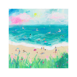 Mary Donald The Best Day Print - 30cm x 30cm, Blue/Green/Cream