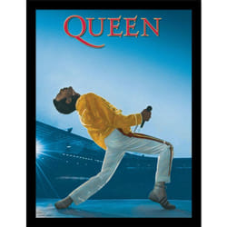 Queen Live At Wembley Framed Poster