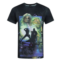 Star Wars Mens Return Of The Jedi Sublimation T-Shirt - S, Black