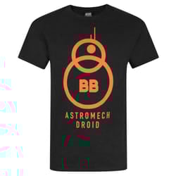 Star Wars Mens The Force Awakens BB-8 Astromech Droid T-Shirt - XXL, Black