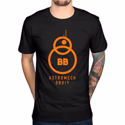 Star Wars Mens The Force Awakens BB-8 Astromech Droid T-Shirt - XXL, Black