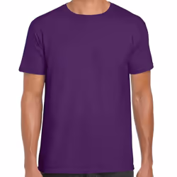 Gildan Mens Short Sleeve Soft-Style T-Shirt - 2XL, Purple