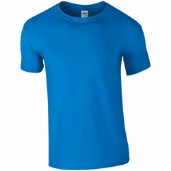 Gildan Mens Short Sleeve Soft-Style T-Shirt - L, Sapphire