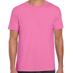 Gildan Mens Short Sleeve Soft-Style T-Shirt - 2XL, Azalea