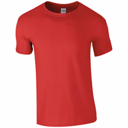 Gildan Mens Short Sleeve Soft-Style T-Shirt - L, Red