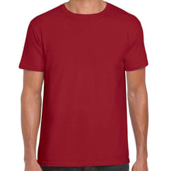Gildan Mens Short Sleeve Soft-Style T-Shirt - M, Cardinal Red