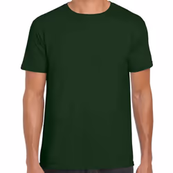 Gildan Mens Short Sleeve Soft-Style T-Shirt - L, Forest Green