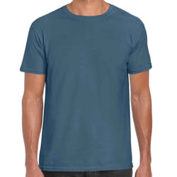 Gildan Mens Short Sleeve Soft-Style T-Shirt - M, Indigo Blue