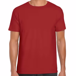 Gildan Mens Short Sleeve Soft-Style T-Shirt - L, Cardinal Red