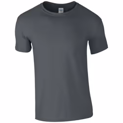 Gildan Mens Short Sleeve Soft-Style T-Shirt - 2XL, Charcoal