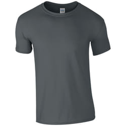 Gildan Mens Short Sleeve Soft-Style T-Shirt - 2XL, Charcoal