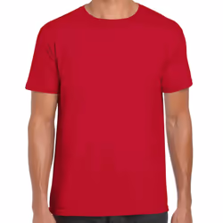 Gildan Mens Short Sleeve Soft-Style T-Shirt - XL, Cherry Red