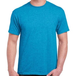 Gildan Mens Heavy Cotton T-Shirt - S, Sapphire Blue Heather