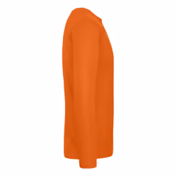 B&C Mens #E190 Plain Long-Sleeved T-Shirt - 3XL, Urban Orange