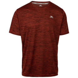 Trespass Mens Kearsley Active Top - L, Burnt Orange Marl