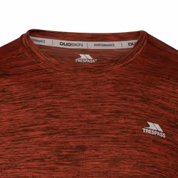 Trespass Mens Kearsley Active Top - L, Burnt Orange Marl