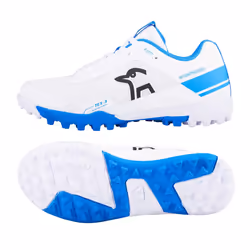 Kookaburra Childrens/Kids KC 5.0 2023 Rubber Cricket Shoes - 12 UK Child, White/Royal Blue