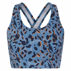 Dare 2B Womens/Ladies Swift II Animal Print Sports Bra - L, Niagara Blue