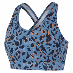 Dare 2B Womens/Ladies Swift II Animal Print Sports Bra - L, Niagara Blue