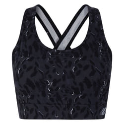 Dare 2B Womens/Ladies Swift II Animal Print Sports Bra - S, Black