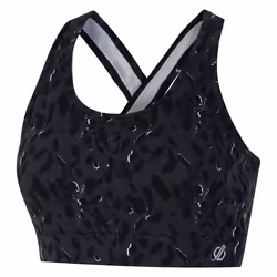 Dare 2B Womens/Ladies Swift II Animal Print Sports Bra - S, Black