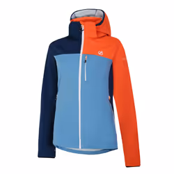 Dare 2B Womens/Ladies Lexan Colour Block Soft Shell Jacket - 18 UK, Niagara Blue/Satsuma