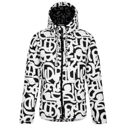 Dare 2B Womens/Ladies Society Graffiti Padded Jacket - 12 UK, Black/White