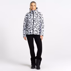 Dare 2B Womens/Ladies Society Graffiti Padded Jacket - 18 UK, Black/White