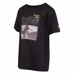 Regatta Childrens/Kids Alvardo VIII Mountain T-Shirt - 5-6 Years, Black