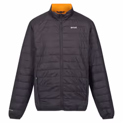 Regatta Mens Hillpack Quilted Insulated Jacket - XXL, Ash/Orange Pepper