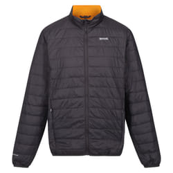 Regatta Mens Hillpack Quilted Insulated Jacket - XXL, Ash/Orange Pepper