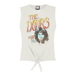 Amplified Womens/Ladies Light My Fire The Doors Vintage Crop Top - S, White