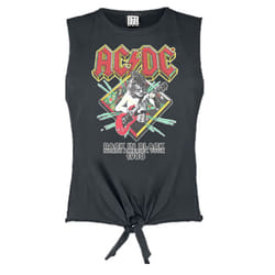 Amplified Womens/Ladies North America Tour 80 AC/DC Crop Top - XS, Charcoal