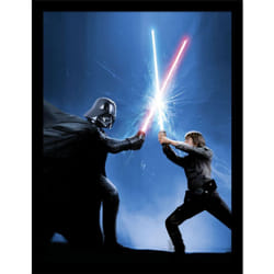 Star Wars Luke Vs Vader Framed Poster
