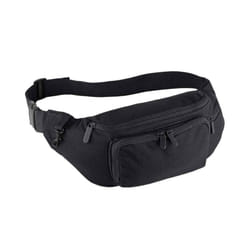Quadra Plain Waist Bag - One Size, Black