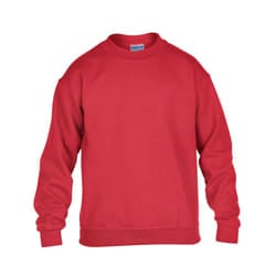 Gildan Childrens/Kids Heavy Blend Crew Neck Sweatshirt - 7-8 Years, Red